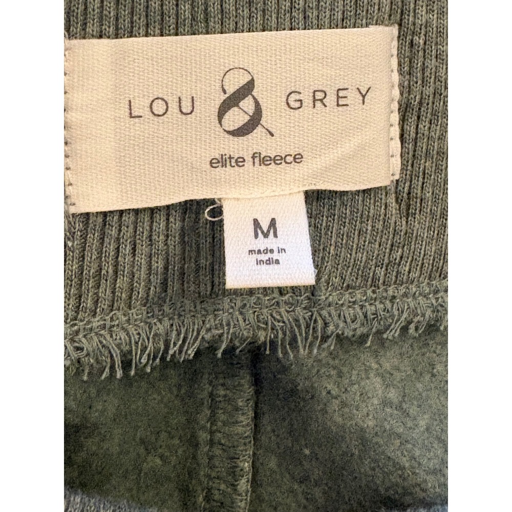 Lou & Grey Elite Fleece Wide Leg Sweatpants Sage Green Heathered Medium - Picture 4 of 5